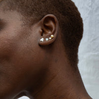 9ct solid gold studs - Seol Gold