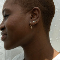 Seol Gold - Bridal Earrings - amethsyt studs 