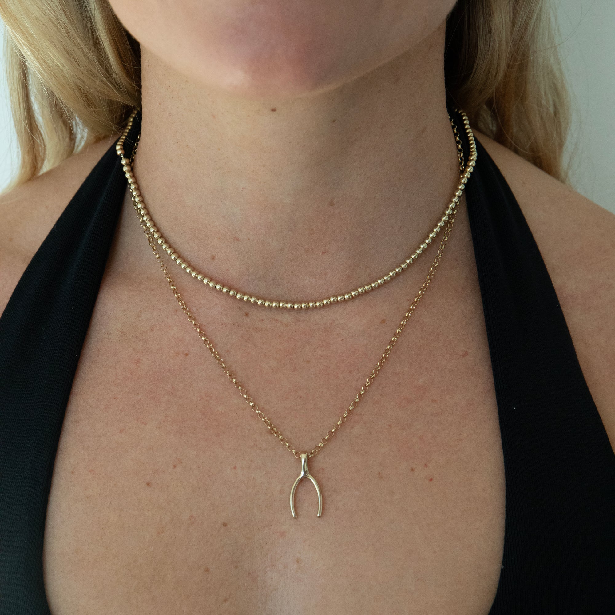 18ct Gold Plated Beaded Necklace