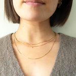 9ct Solid Gold Box Chain Necklace