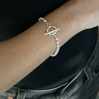 beaded t-bar bracelet - seolgold