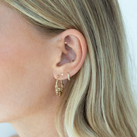 gold claddagh hoops - seol gold