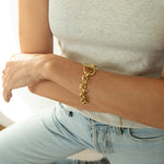 gold toggle bracelet - seolgold