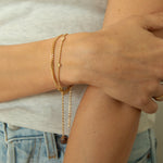 gold daisy bracelet - seolgold
