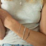silver snake bracelet - seolgold