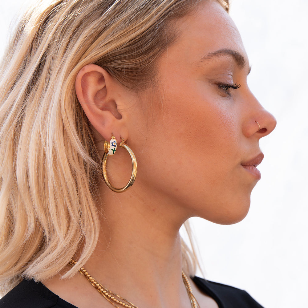 9ct Solid Gold Triple Pearl Helix Nose Ring By jewellerybox |  notonthehighstreet.com