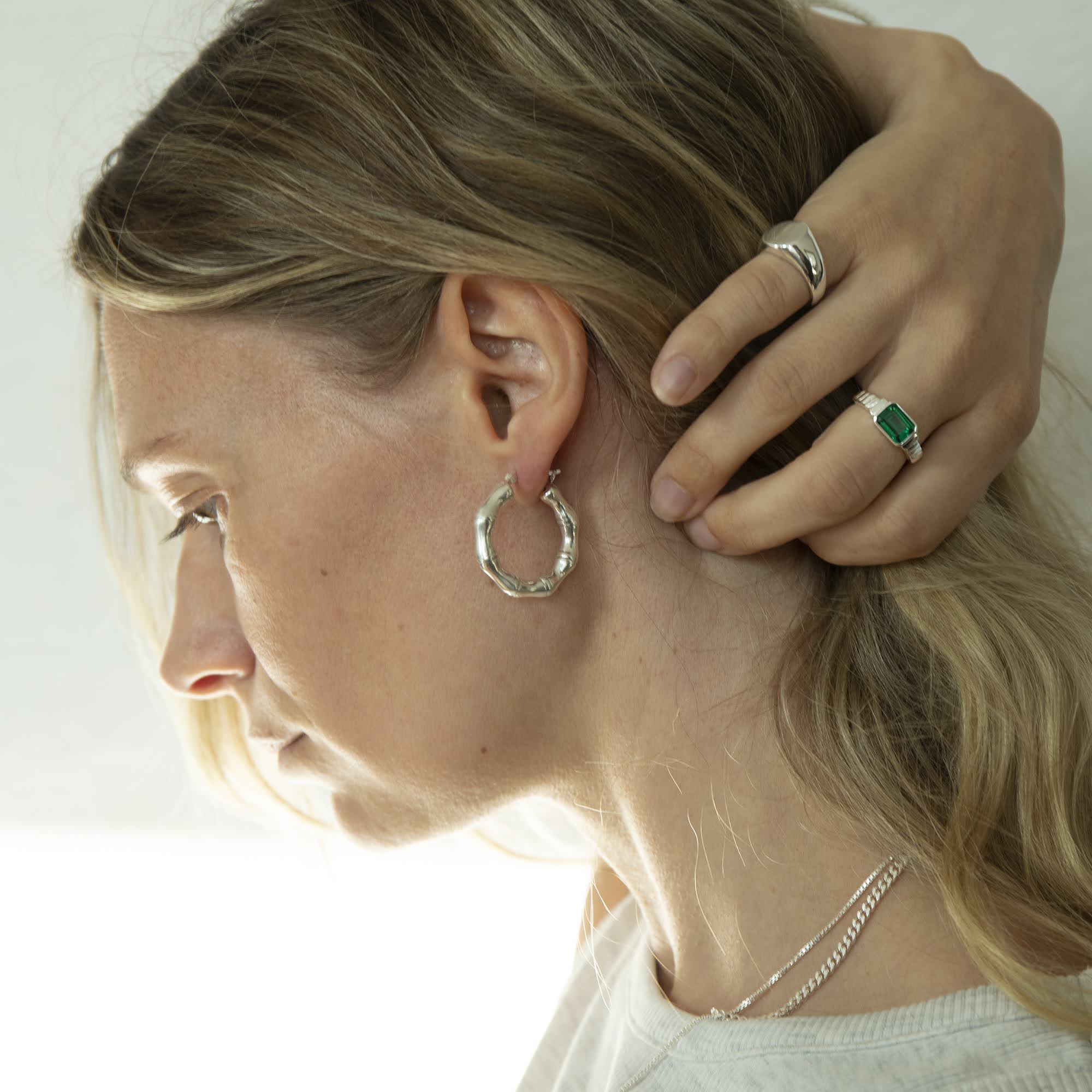 silver earring - seolgold