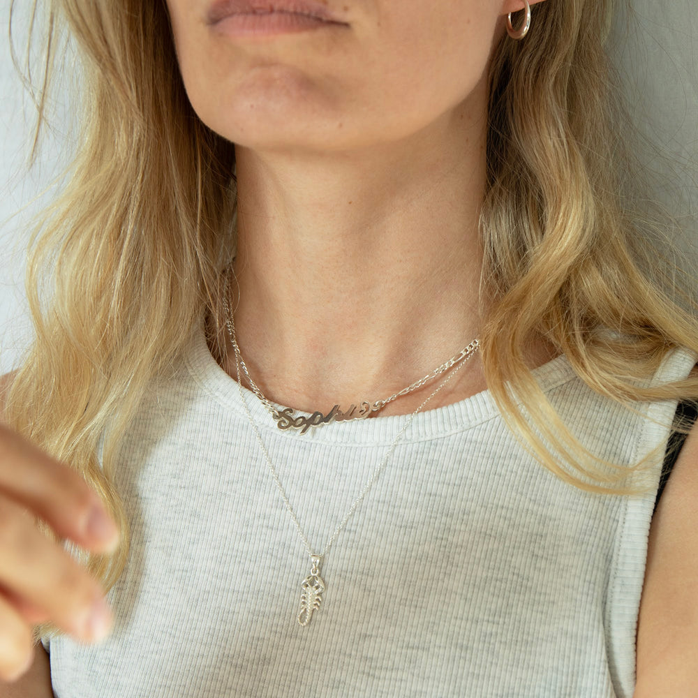 silver - scorpio necklace - seolgold