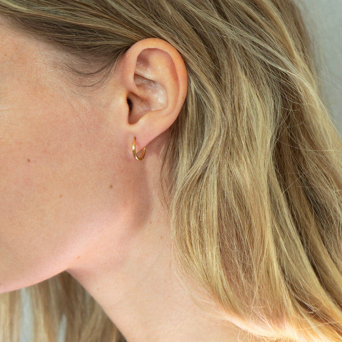 small plain hoop - seolgold