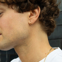 small mens gold hoop - seolgold