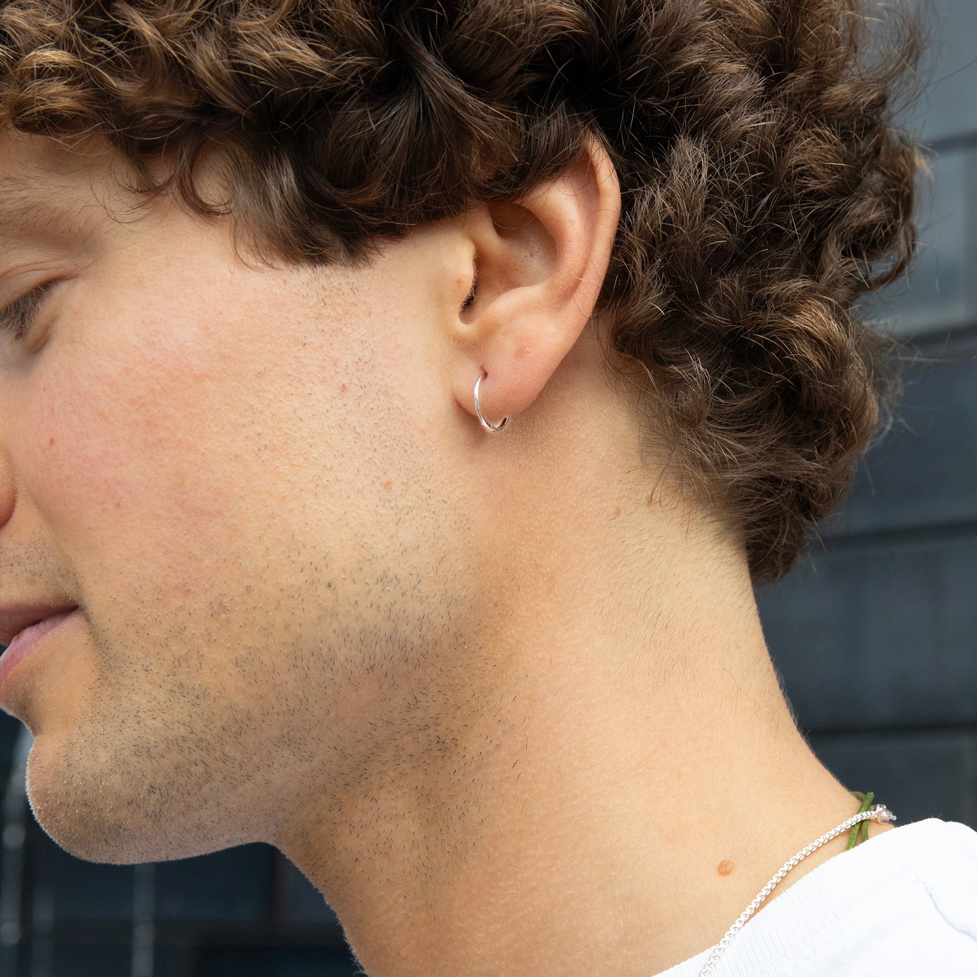 silver hoop earring - seolgold