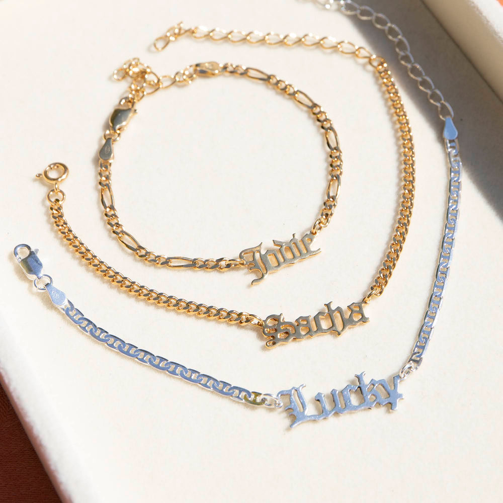 personalise bracelet - seol gold
