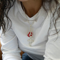 silver chain pendant connector - seolgold