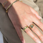 emerald stacking ring - seolgold