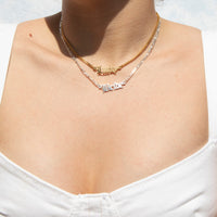 figaro name necklace  - seol gold