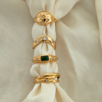 gold star vintage rings - seolgold