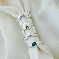 silver starry cz ring - seolgold