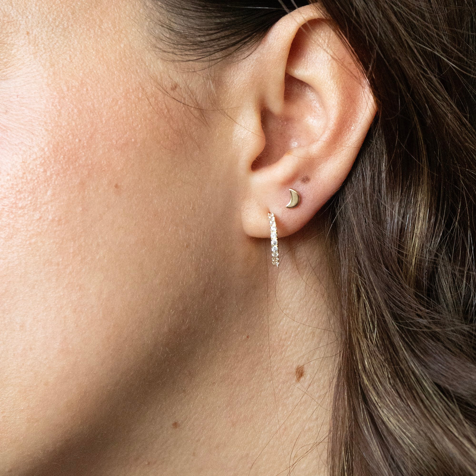 moon stud - seolgold