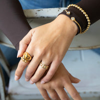 big ball beaded bracelet - seolgold