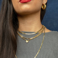 Seol Gold - Heart Lock Charm Necklace