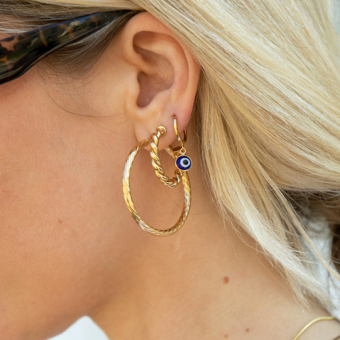 Seol Gold - Half Hoop Studs