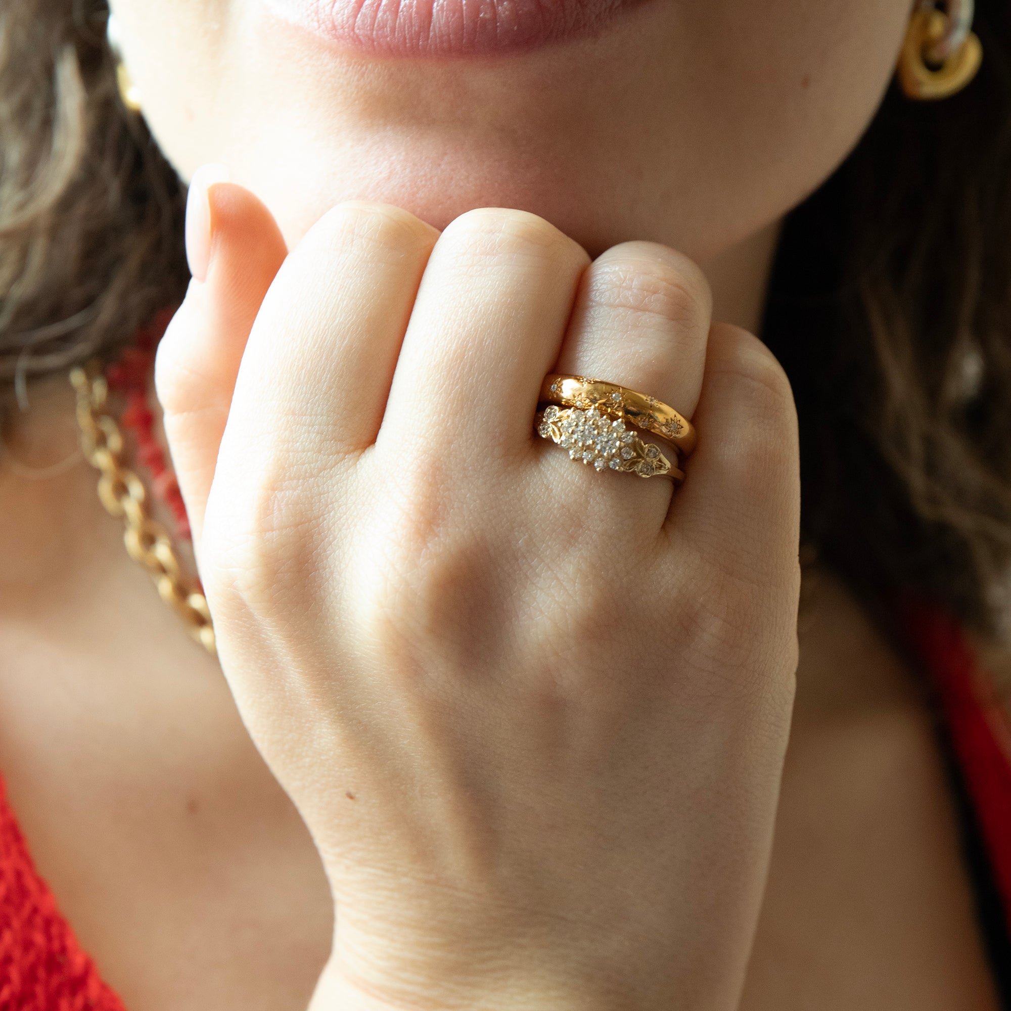 gold starry ring - seolgold
