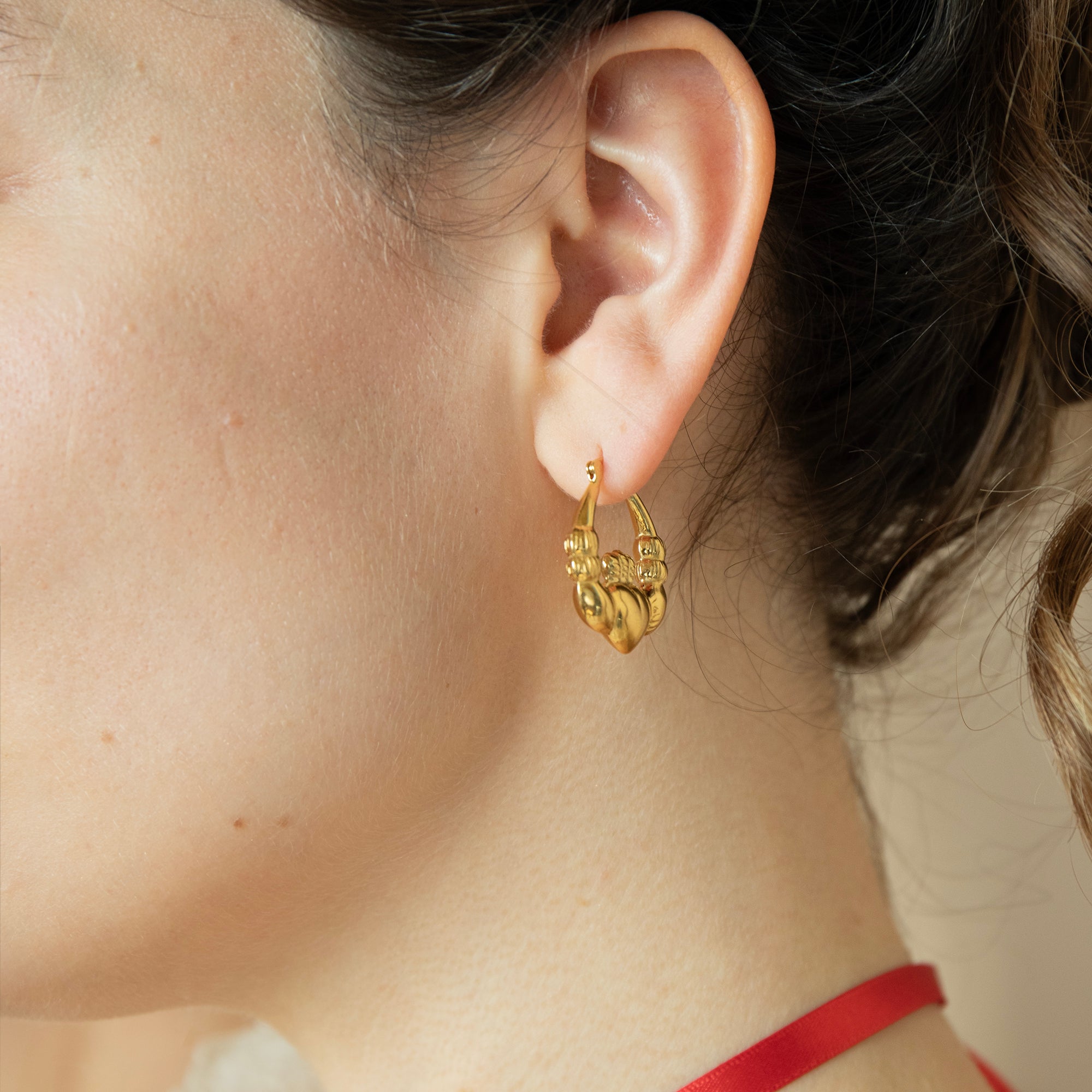 extra large gold claddgah creoles - seolgold