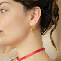 extra large gold claddgah creoles - seolgold