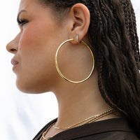 gold hoop earring - seolgold