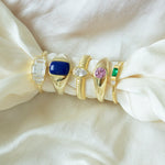 gold Lapis Lazuli Ring - seolgold