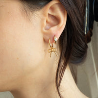 18ct Gold Vermeil Heart Bezel Hoop Earrings - seolgold
