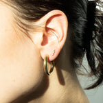 9ct Solid Gold - cz earring - seolgold