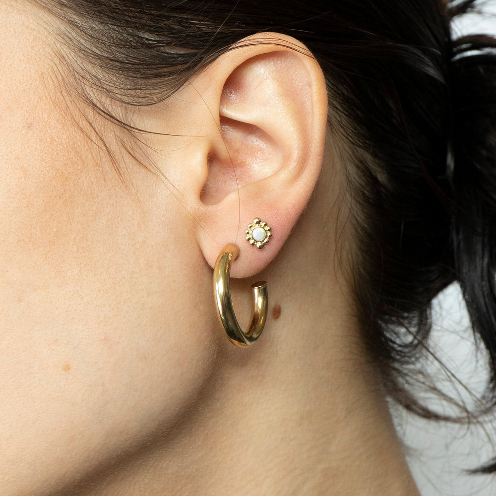 9ct Solid Gold Opal Stud Earring - seolgold