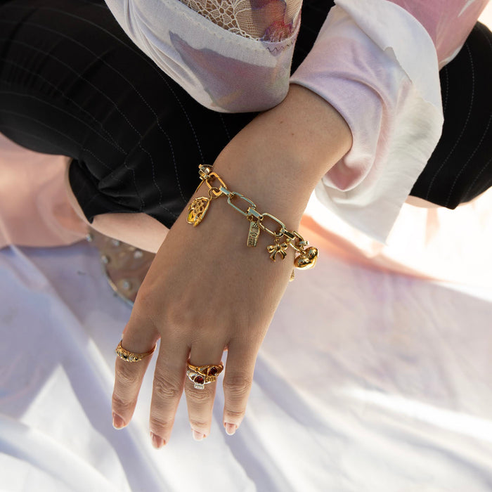 gold bow - gold mobile phone charm - seolgold