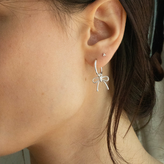 Sterling Silver Tiny Triple Dot Studs - seolgold