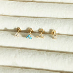 9ct Solid Gold - Labret Earring - seolgold