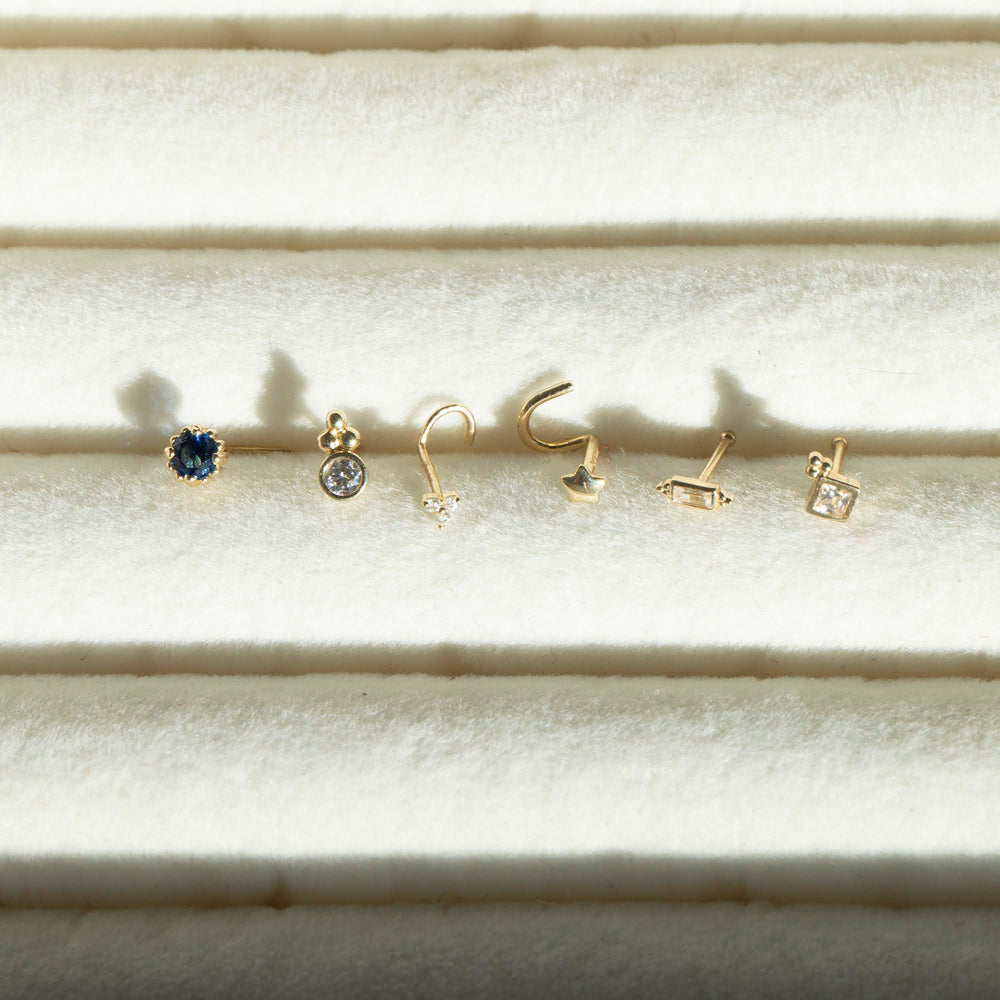 9ct gold - nose stud - seolgold