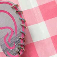 Coloured hoop earrings - seolgold