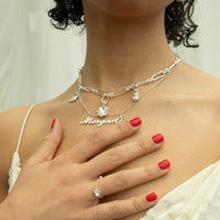 silver custom nameplate pendant - seolgold