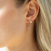 solid gold earrings - seolgold