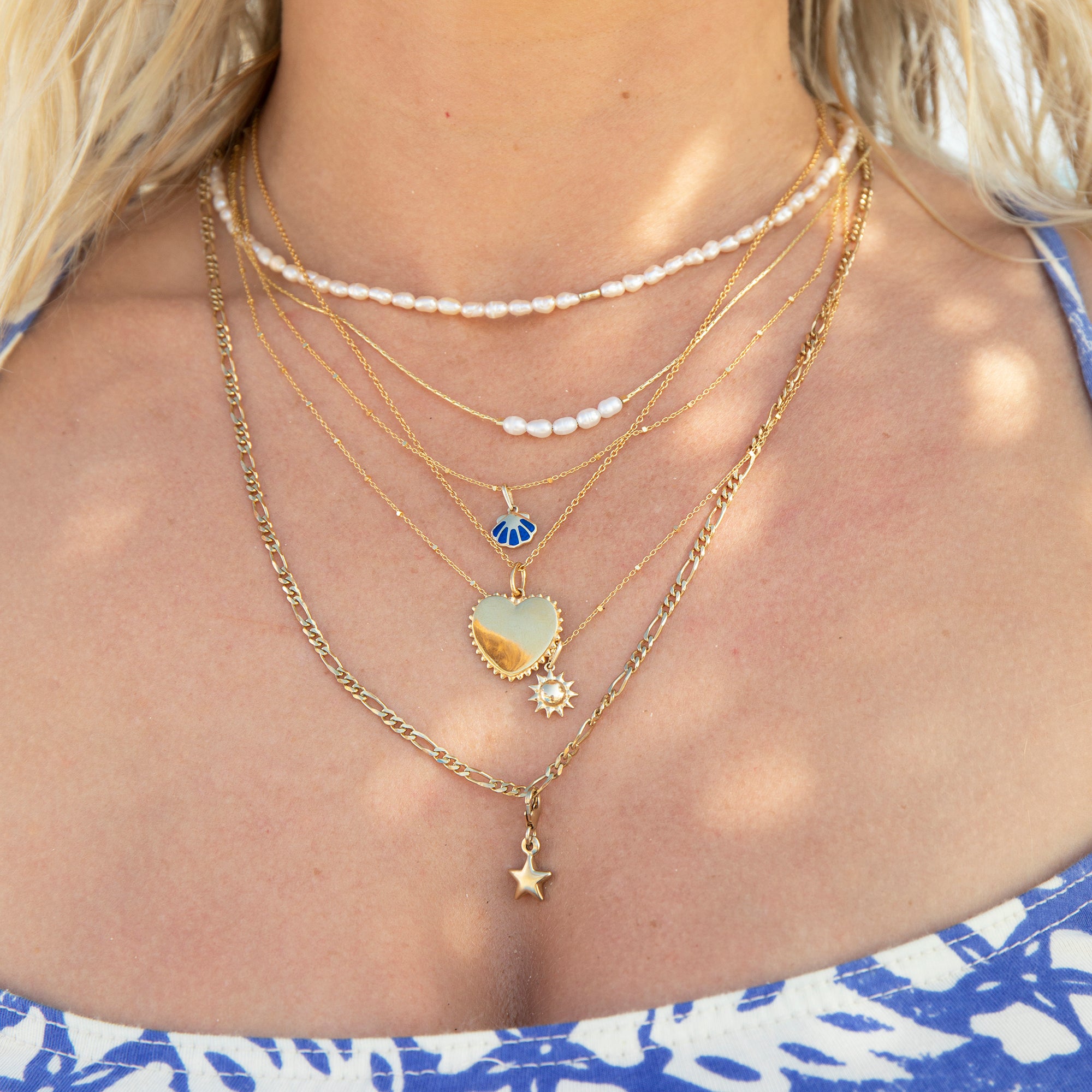 Ac Vermoil 18ct Gold Vermeil Pearl Bead Necklace