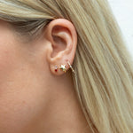 18ct Gold Vermeil Tiny Star Hoops