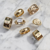 gold chunky rings - seol gold