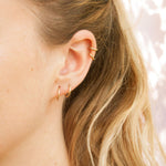 9ct Rose gold hoops - seol-gold
