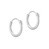 tiny silver cartilage hoops - seolgold