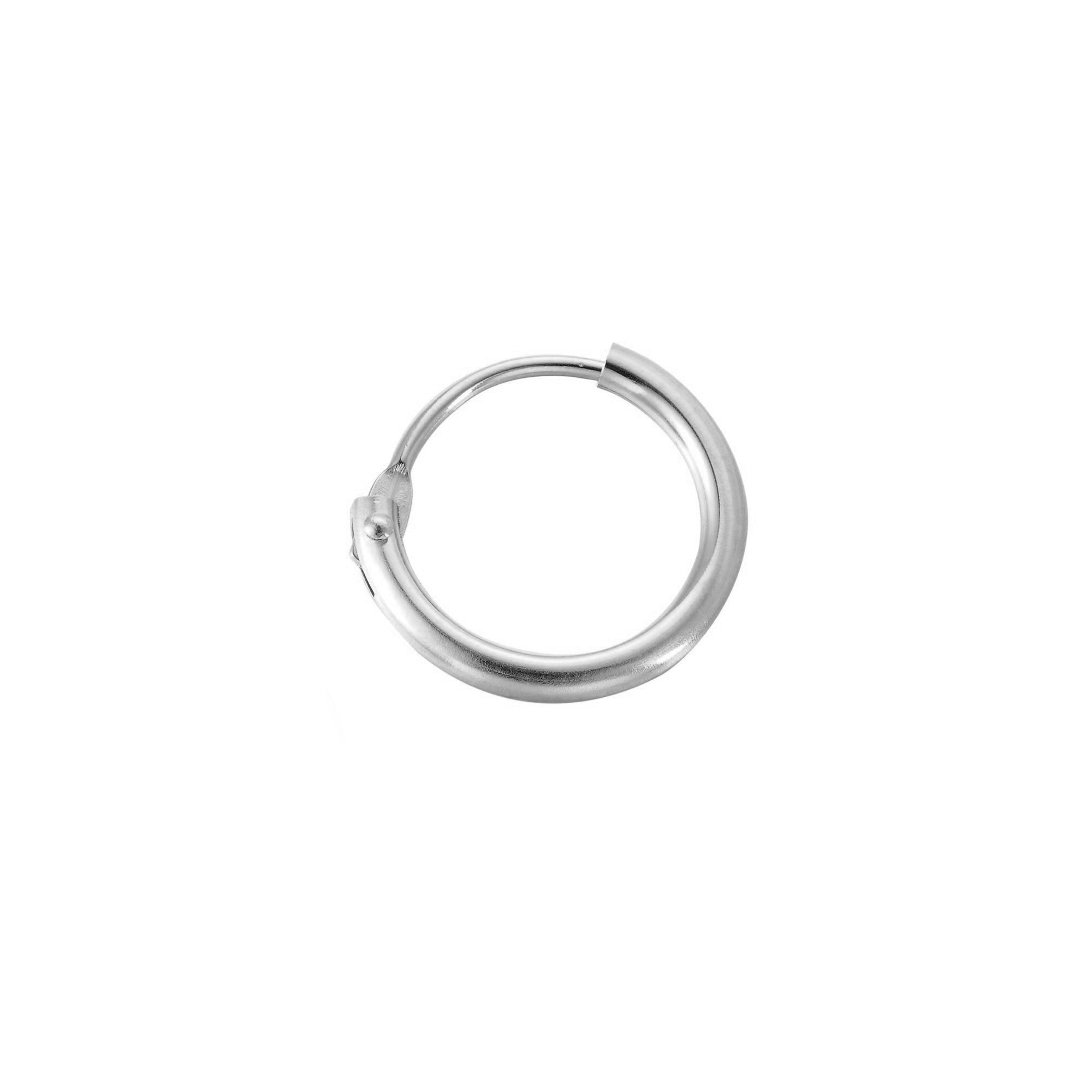 11mm solid gold hoop - seol gold