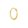 mens plain gold hoop - seolgold