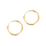 9ct gold hoops - seol-gold