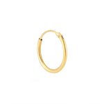 9ct white gold hoops - seol-gold