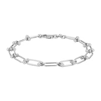 silver - Link Chain Bracelet - seolgold